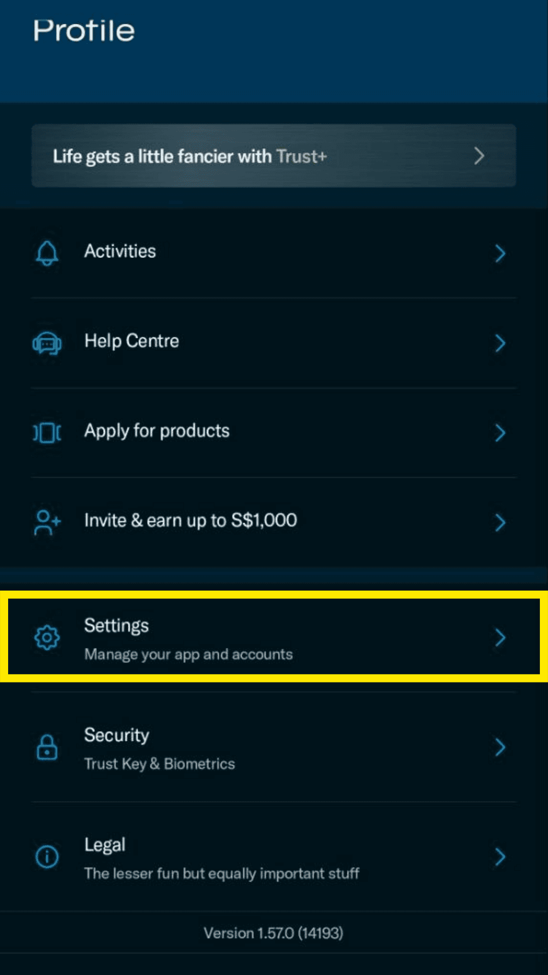 Trust Bank step 3